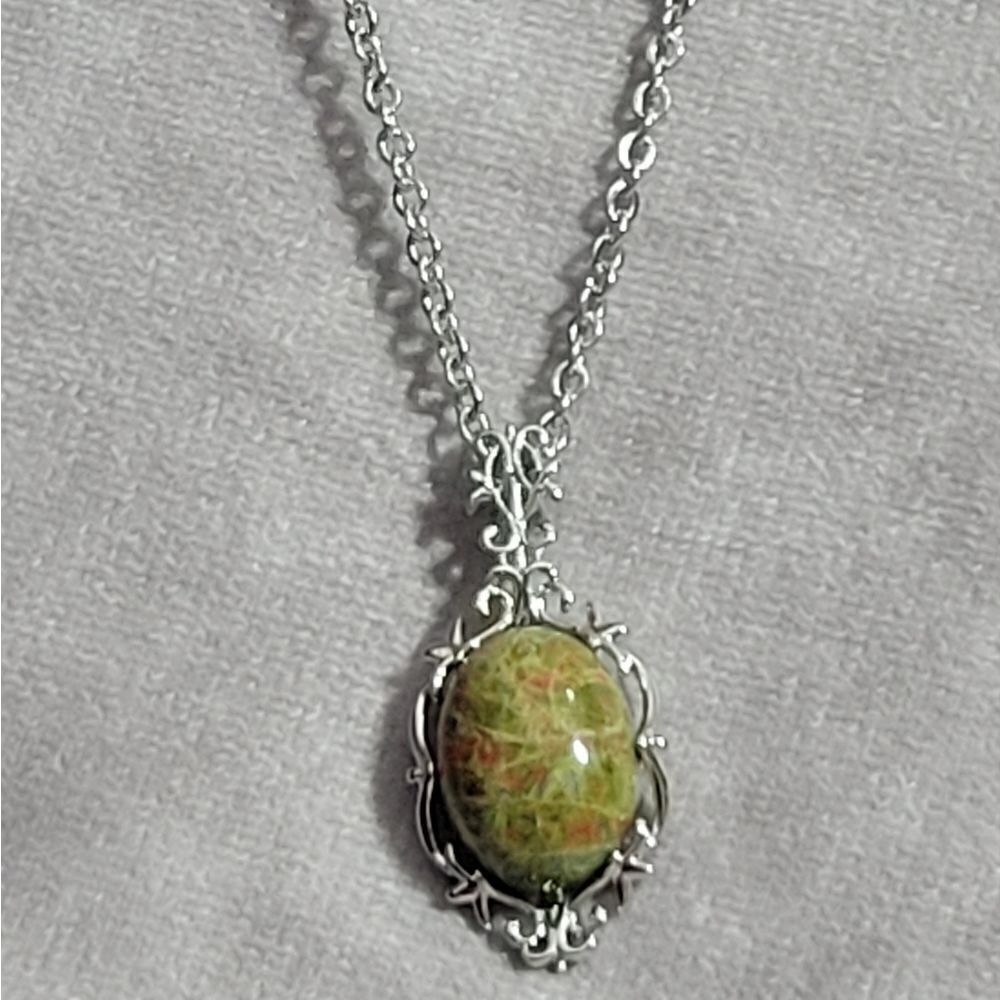 Unakite Pendant Necklace